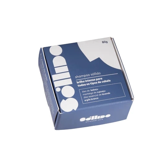 Shampoo Em Barra Sollido Bilho Para Todos Os Tipos De Cabelos 80g