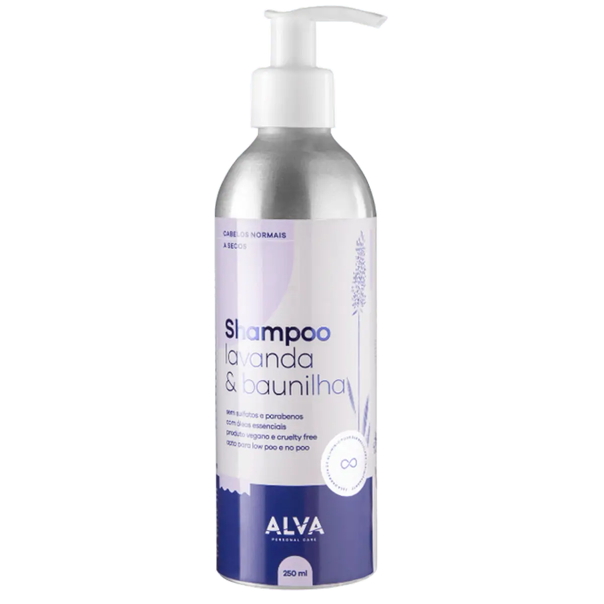 Shampoo Vegano Lavanda E Baunilha Alva 250ml