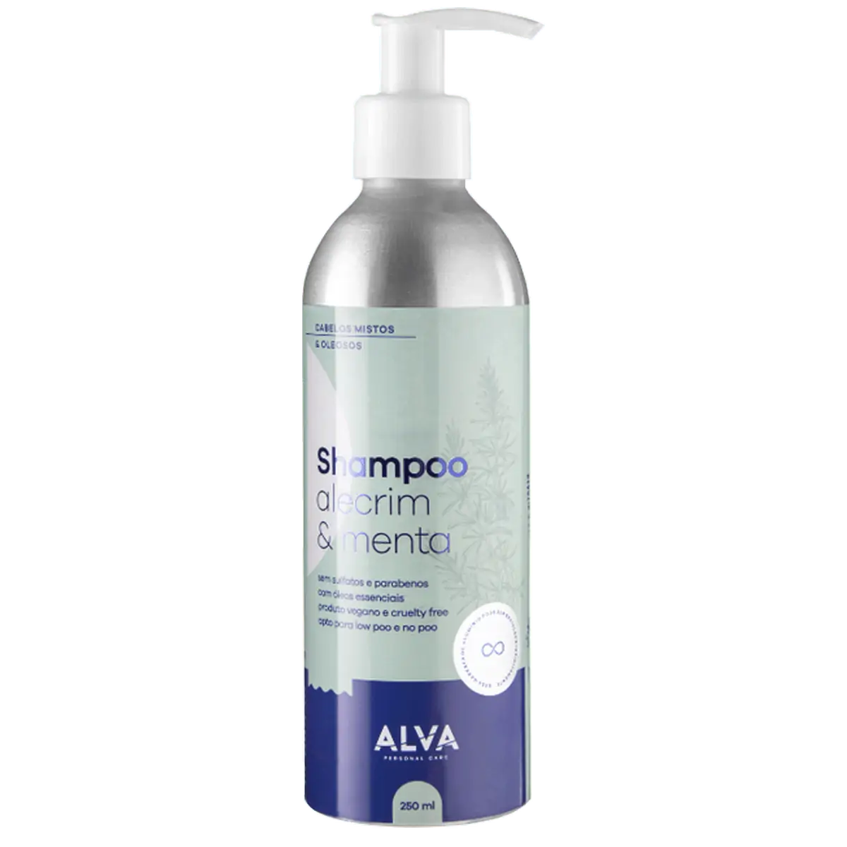 Shampoo Vegano Alecrim E Menta Alva 250ml