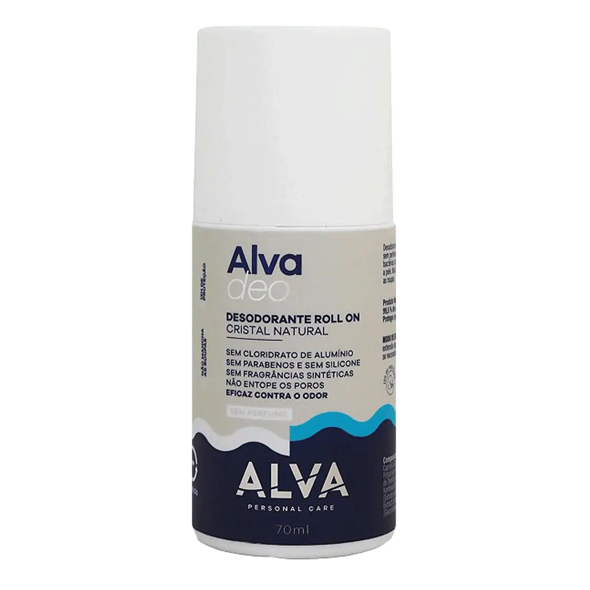 Desodorante Roll On Alva Sem Perfume 70ml