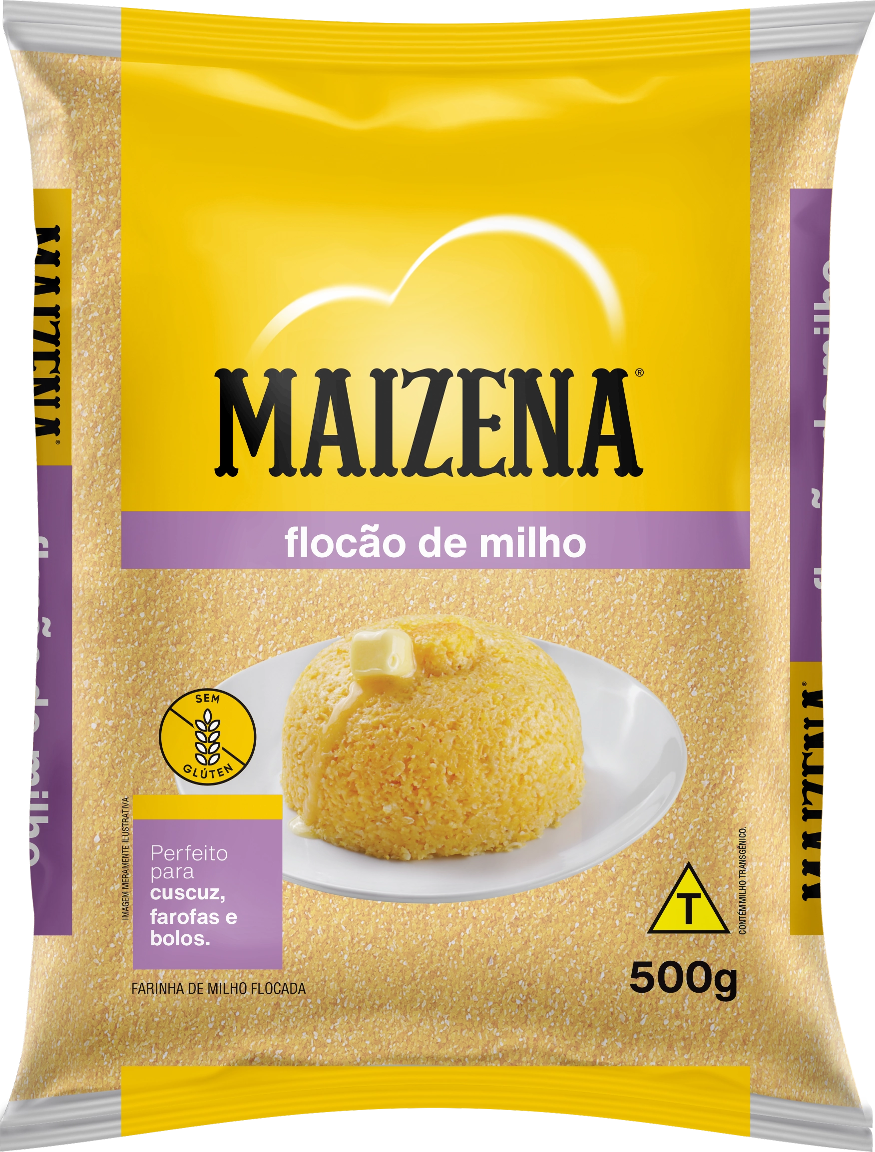 Farinha De Milho Flocão Maizena Pacote 500g