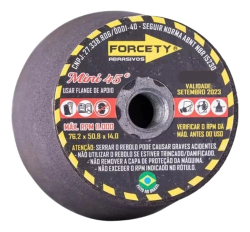 Rebolo Copo Cônico Mini Grão 60 - Forcety