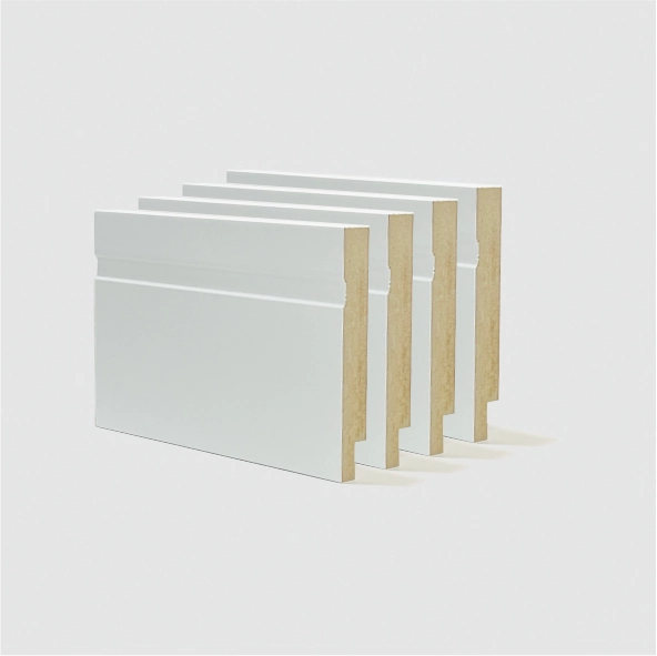 Rodapé 10cm (pack Com 04) Branco Com 01 Friso Santa Rita Reveste Branco