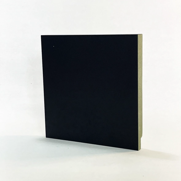 Rodapé 15cm (pack Com 04) Preto Sem Friso Santa Rita Reveste
