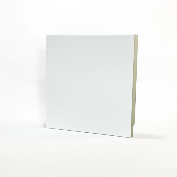 Rodapé 15cm (pack Com 04) Branco Sem Friso Santa Rita Reveste Branco Liso