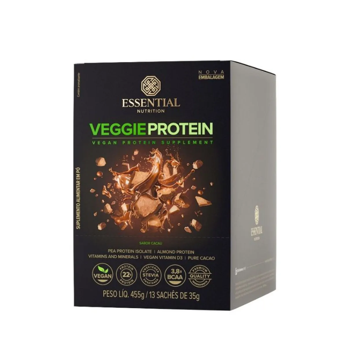 Display Veggie Cacao Essential Nutrition 13x35g