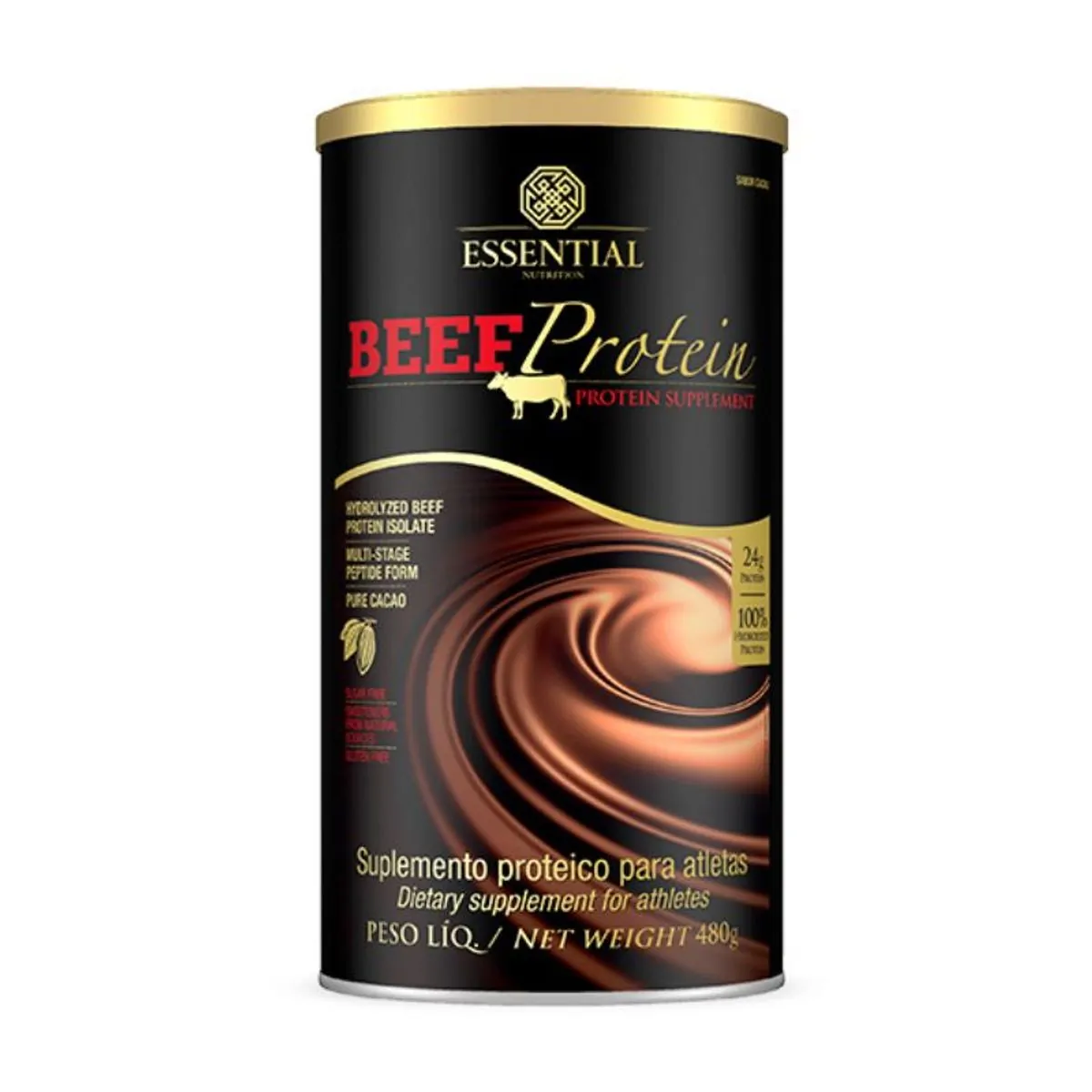 Beef Protein Lata 480g/15ds Essential