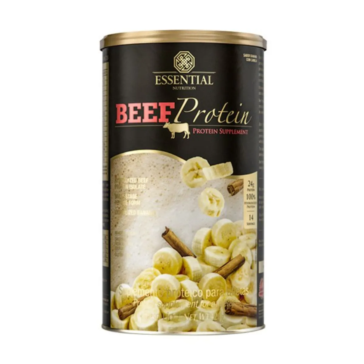 Whey Protein Beef Banana Canela Essential 420g