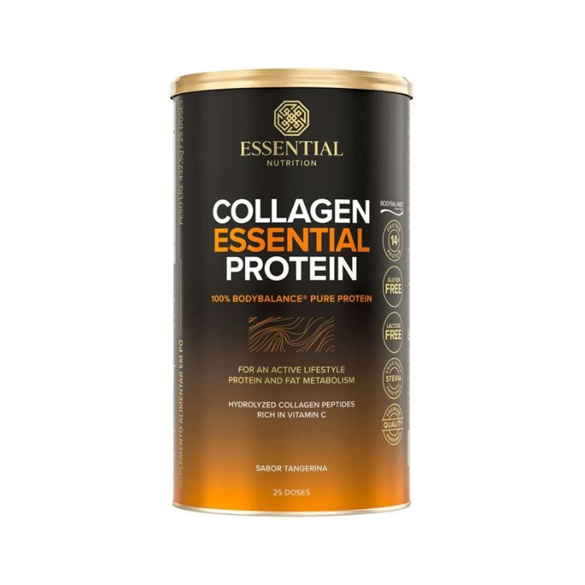 Collagen Protein Sabor Tangerina Essential Nutrition 471g