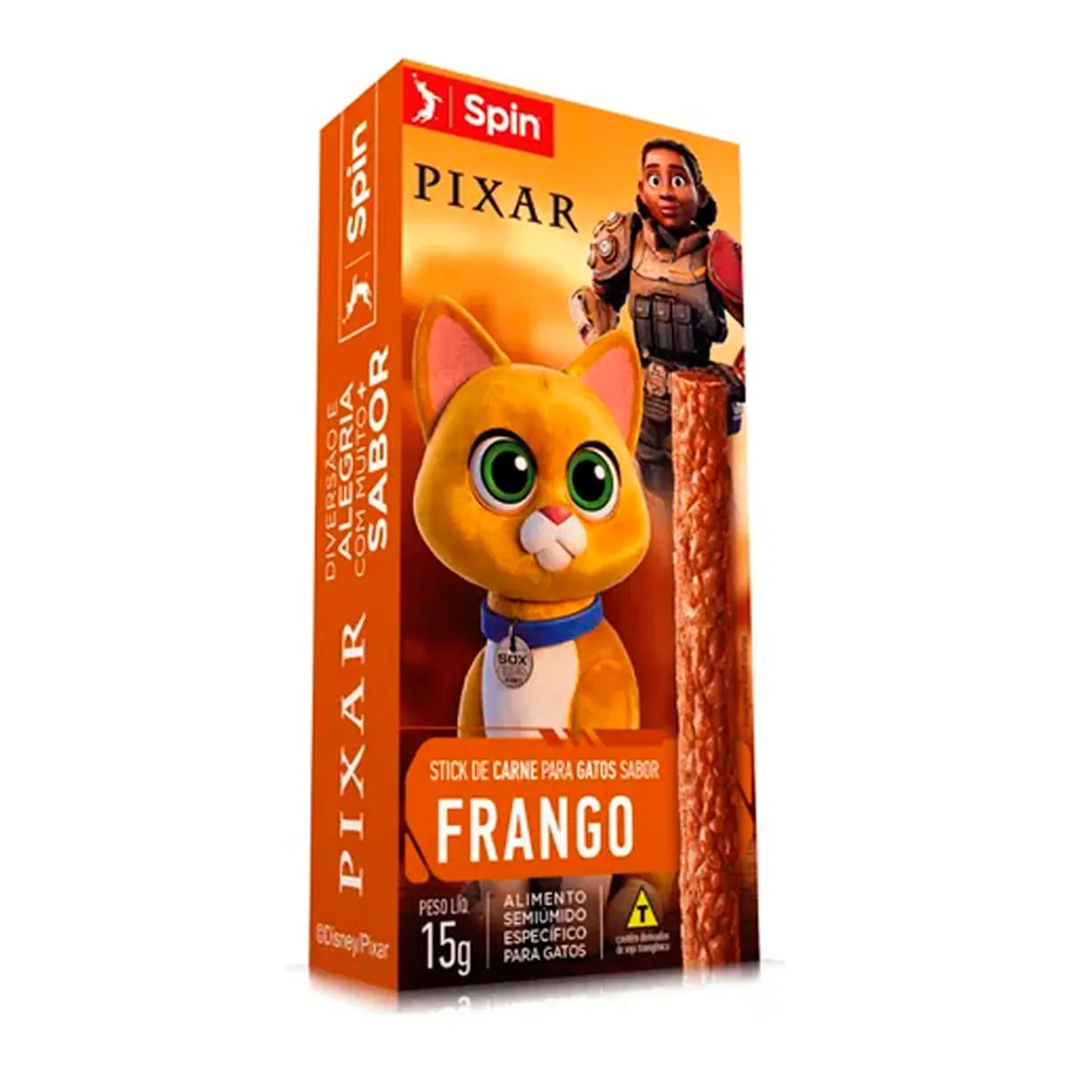 Stick Para Gatos Frango Lightyear Spin Caixa 15g