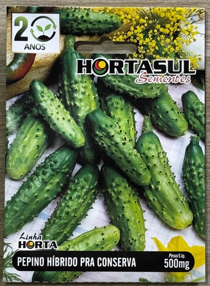 Semente Pepino Hibrido Conserva 01.0716 Cadash