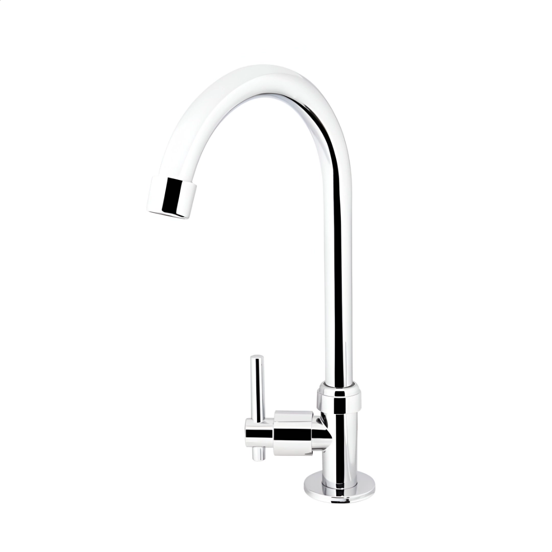 Torneira Lavatório Banheiro Bica Móvel Luxo 1/4v Metal Alta