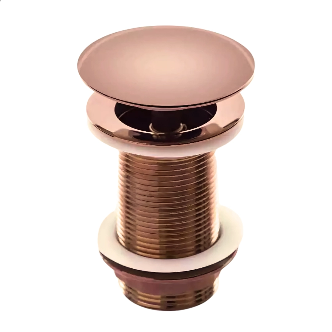 Válvula Click De Inox P/cuba Banheiro Rose 1.1/4 (4cm)