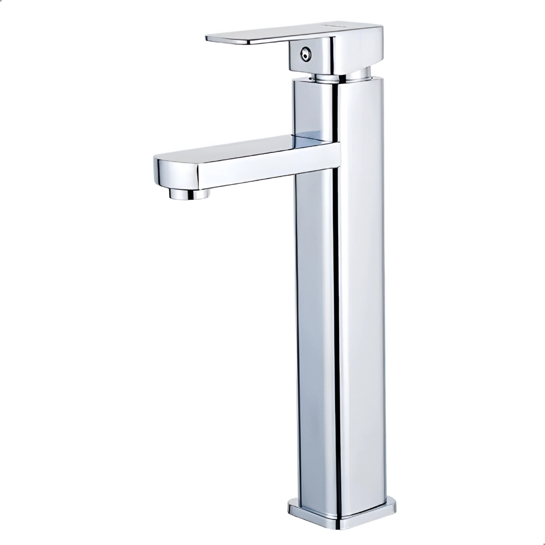 Torneira Banheiro Quadrada Lavabo Bica Alta Absolute