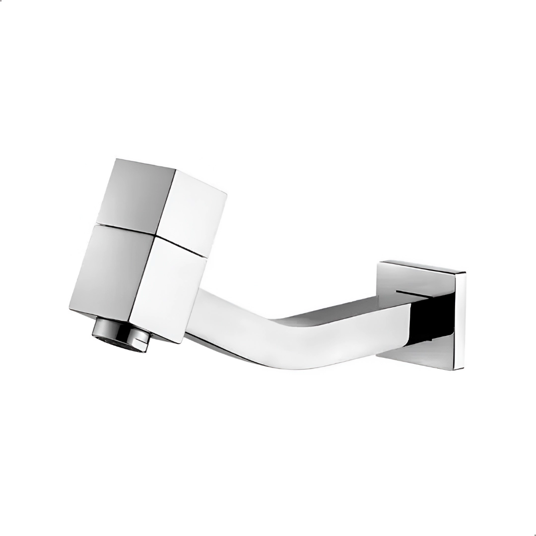 Torneira Banheiro Lavatório Lavabo Cromada Quadrada 1/4 De Volta
