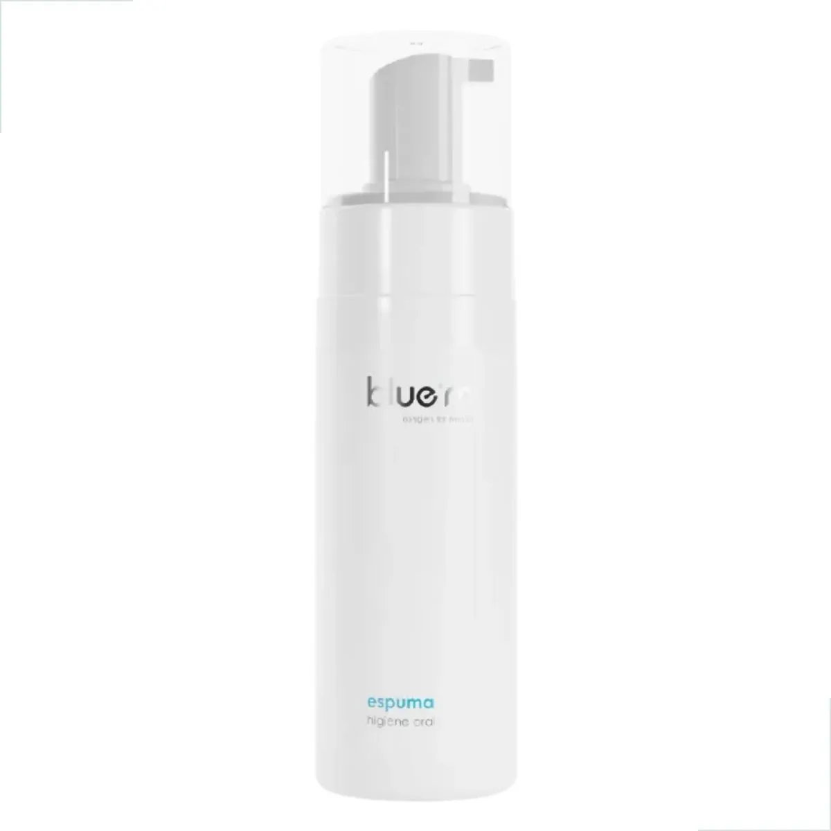 Espuma Bucal BlueM 100ml Limpeza Bucal Avançada Prática Fórmula Ação Oxigênio Ativo Saúde Completa E