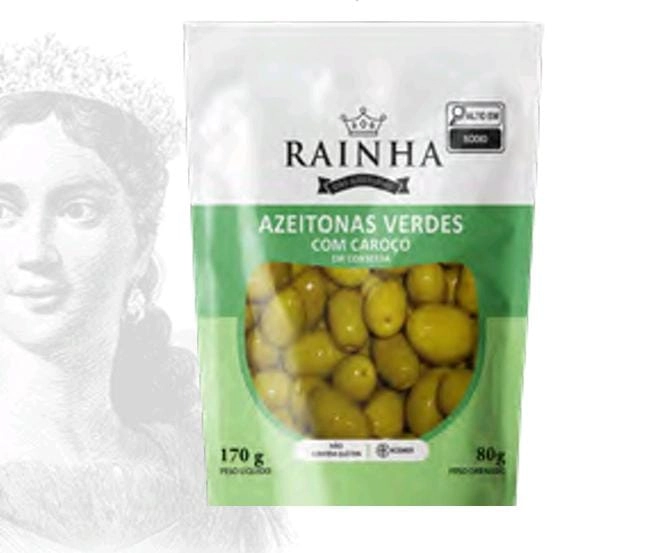 Azeitona Rainha Verde C/c Sc 80g