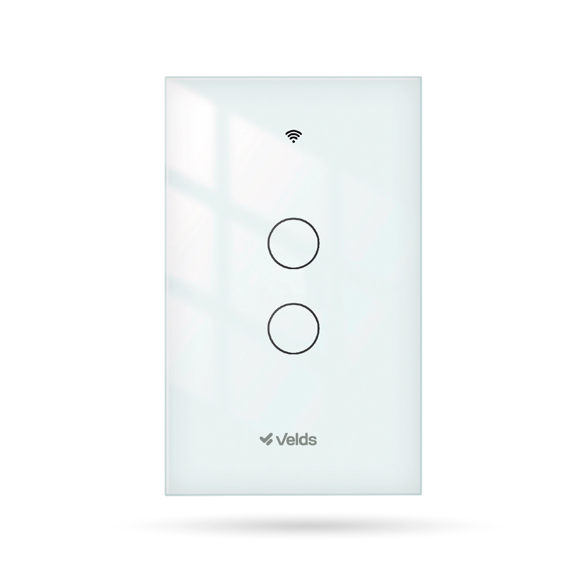 Interruptor Inteligente Wi-fi Velds 2 Botões Touch, Controle Por App E Alexa, Bivolt