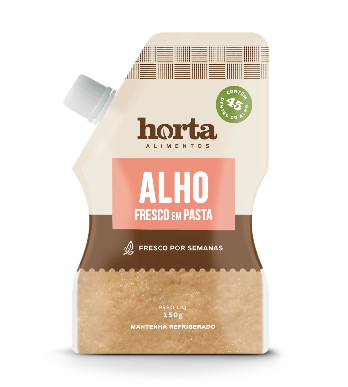 Temp Fresco Pasta Horta Temperos Alho 150g