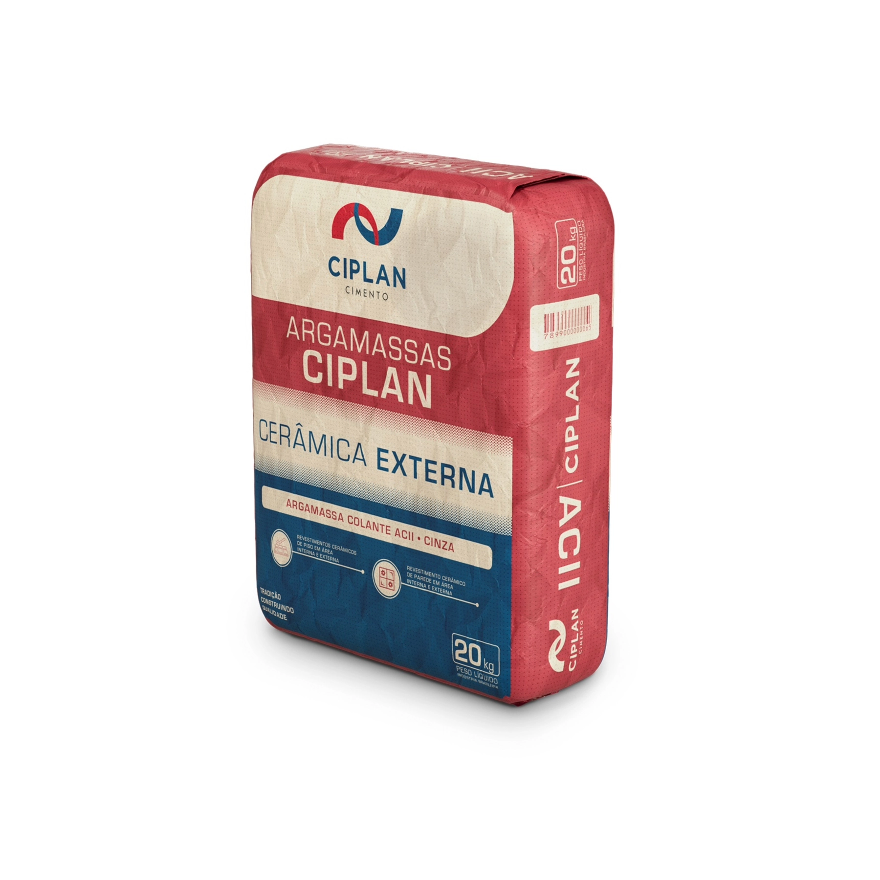 Argamassa ACII Externo 20kg Cinza Ciplan