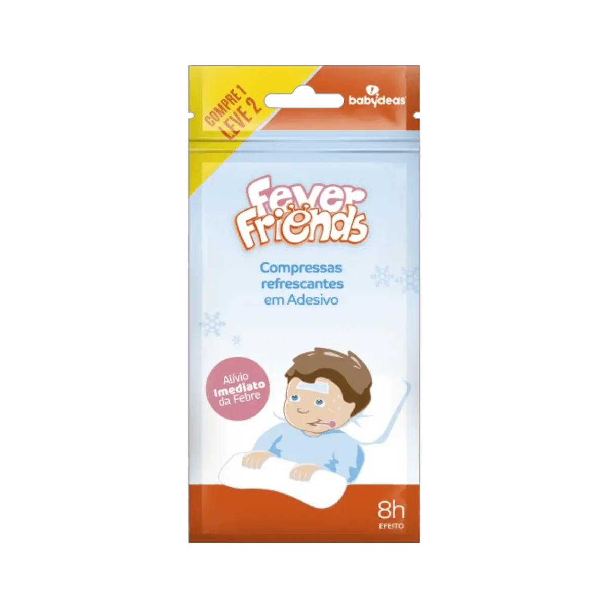 Compressa Infantil 2 em 1 Babydeas - 02 unid - Compressa Infantil 2 em 1 Babydeas - 10 unid