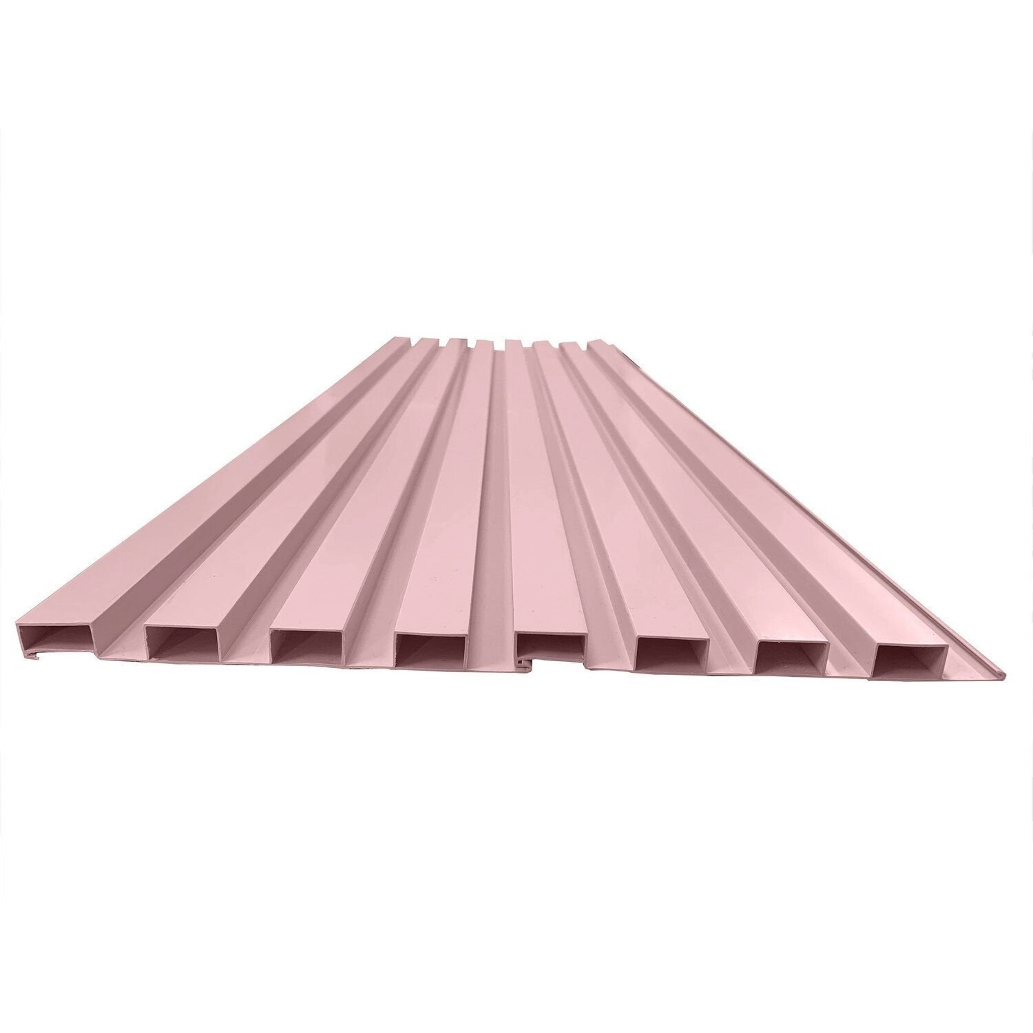 Painel Ripado Em Placa 100x0,15cm (1,05m²) Pvc + 2 Cantoneiras 1,05 Rosa
