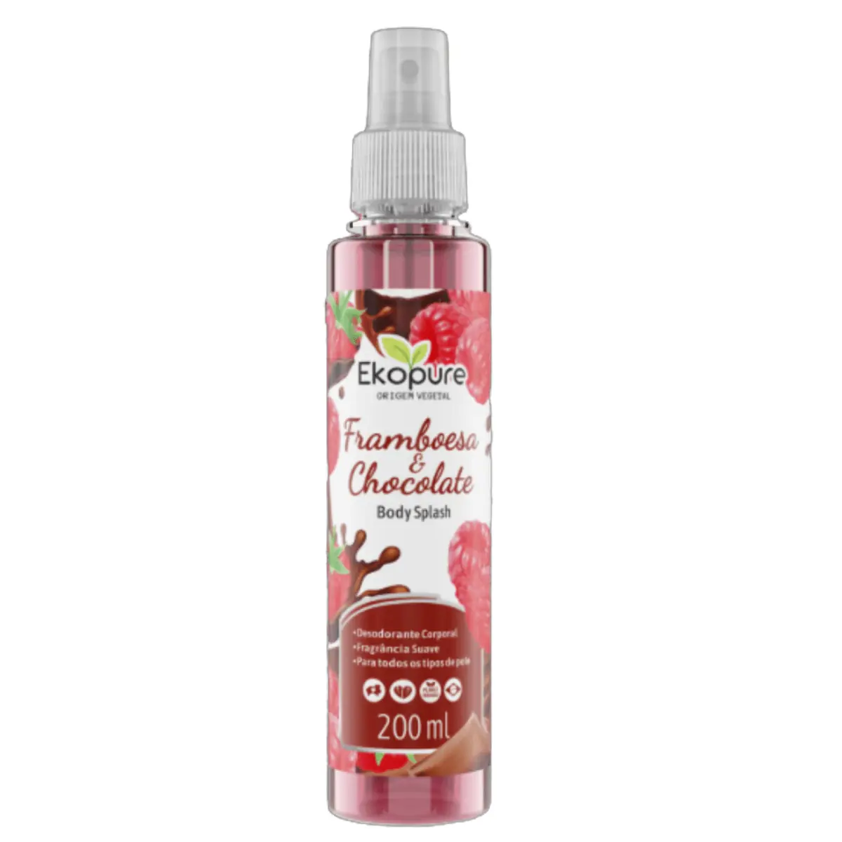 Colônia Body Splash Ekopure 200ml Chocolate