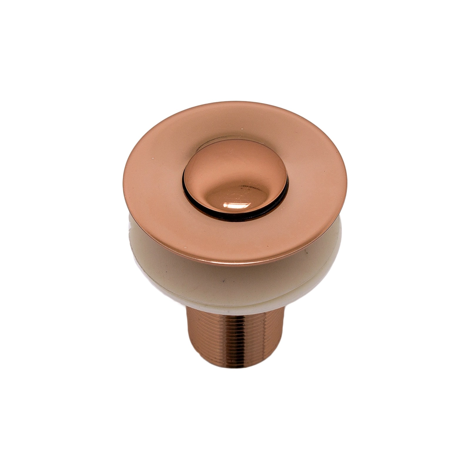 Válvula Pia Lavatório Ralo Click Pequeno Rose Gold Brilhante 7/8 Metal
