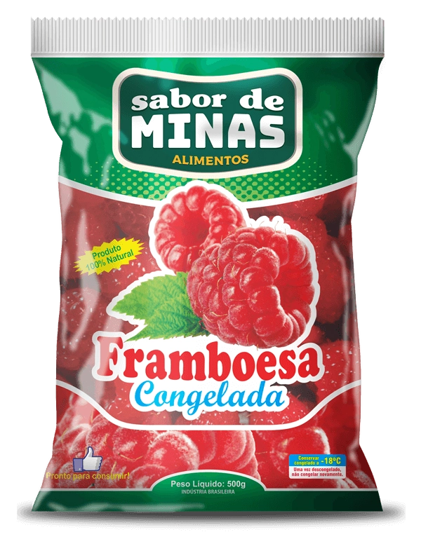 Framboesa Sabor Minas Cong 500g