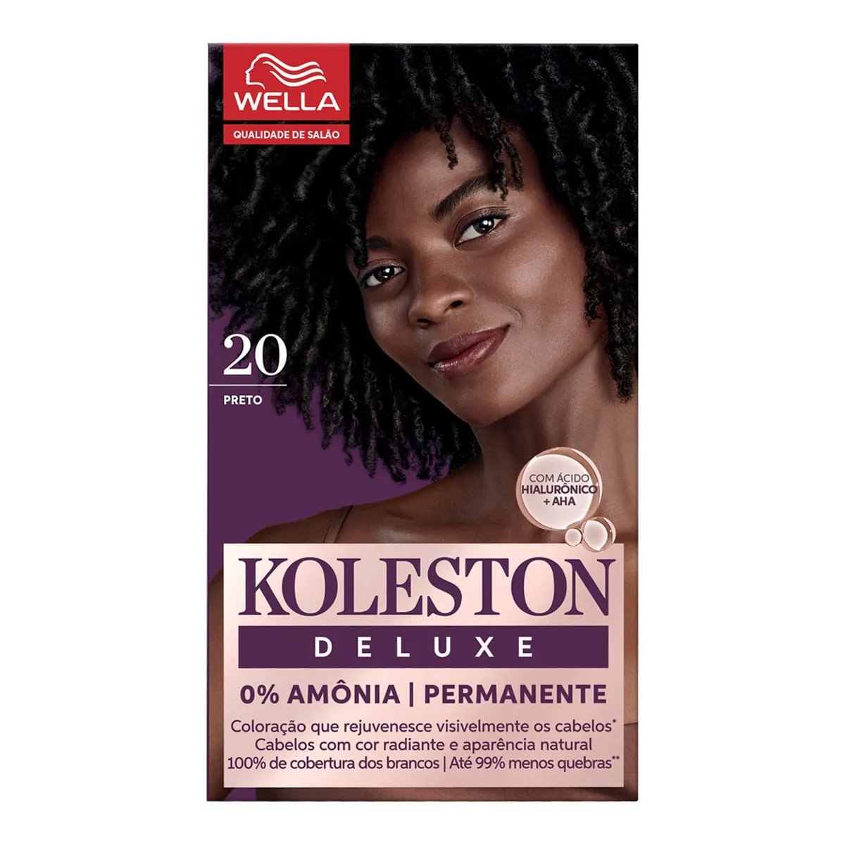 Tinta De Cabelo Permanente Koleston Deluxe Preto 2 0