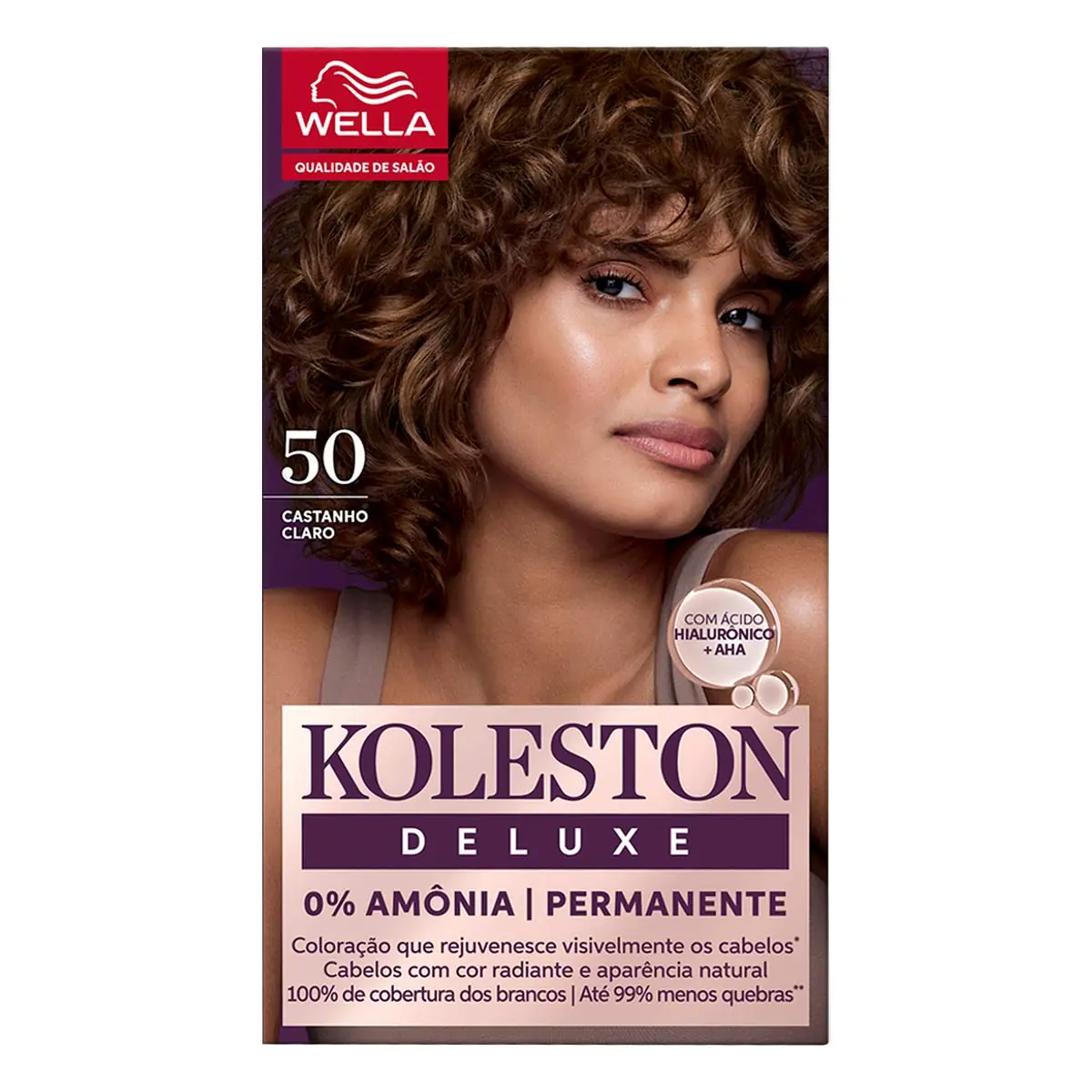 Tinta De Cabelo Permanente Koleston Deluxe Castanho Claro 50