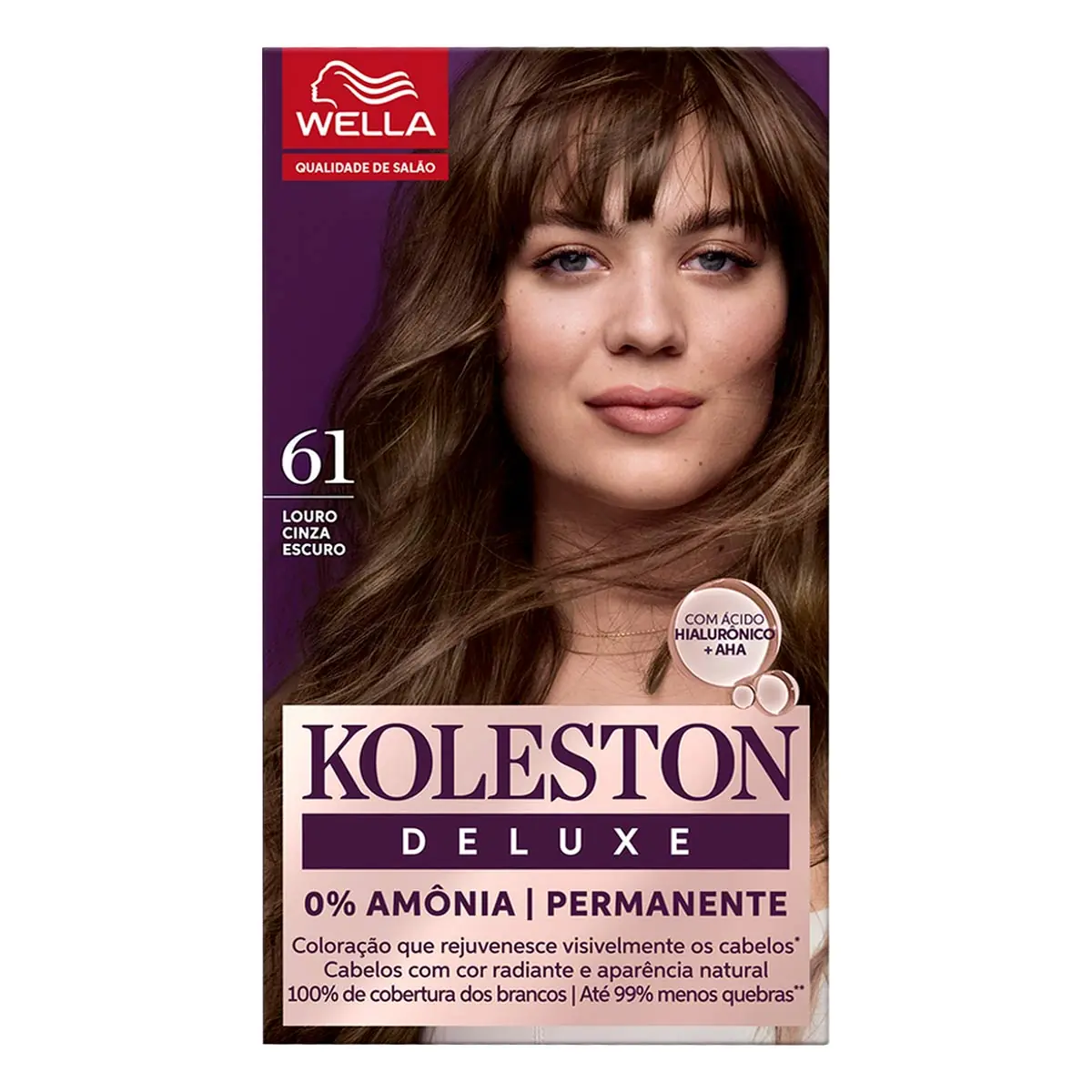 Tinta De Cabelo Permanente Koleston Deluxe Louro Cinza Escuro 6 1