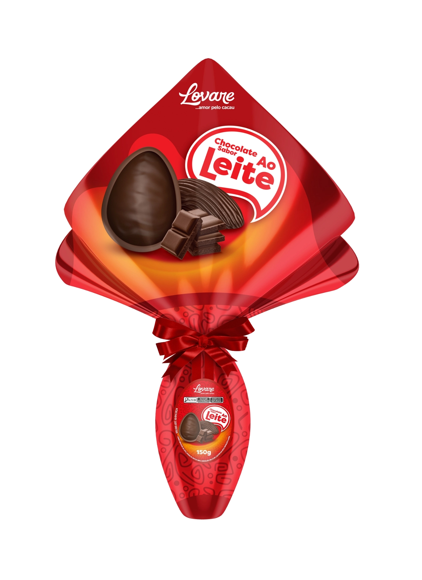 Ovo Pascoa Lovare 150g Choc Ao Leite