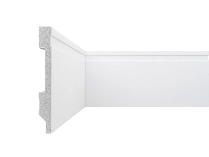 Rodapé Frisado Em Poliestireno Floort 10cm X 13mm