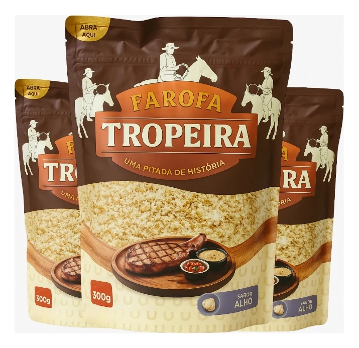 Farofa Tropeira Alho 300g