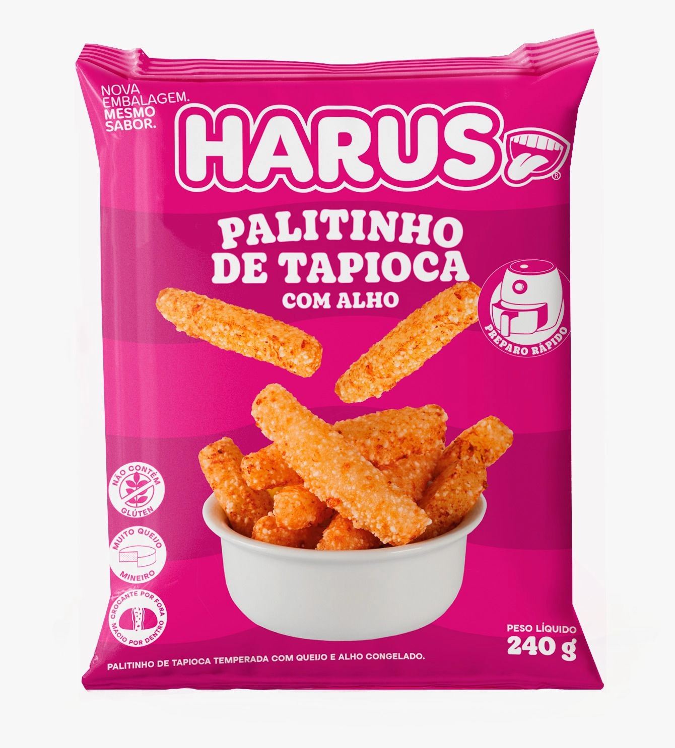 Palitinho De Tapioca Harus 240g C/ Alho