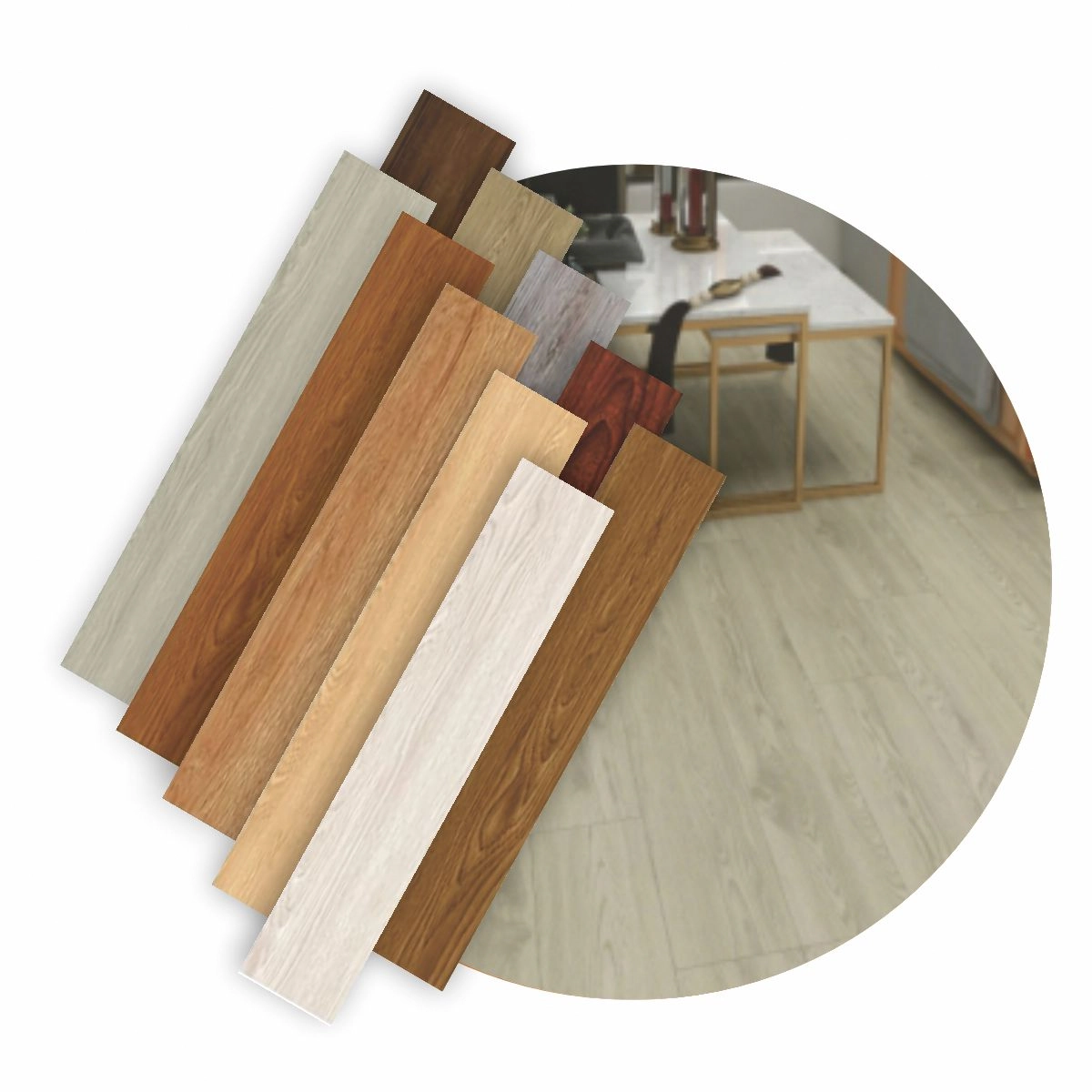 Piso Vinilico Autocolante Madeira Caixa 2 M2 - Garapeira - Imitação Madeira