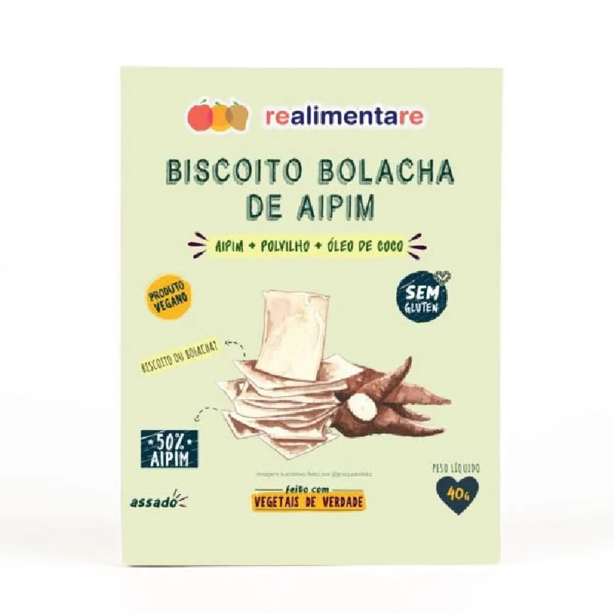 Bisc Realimentare Bolacha Pct 40g Aipim