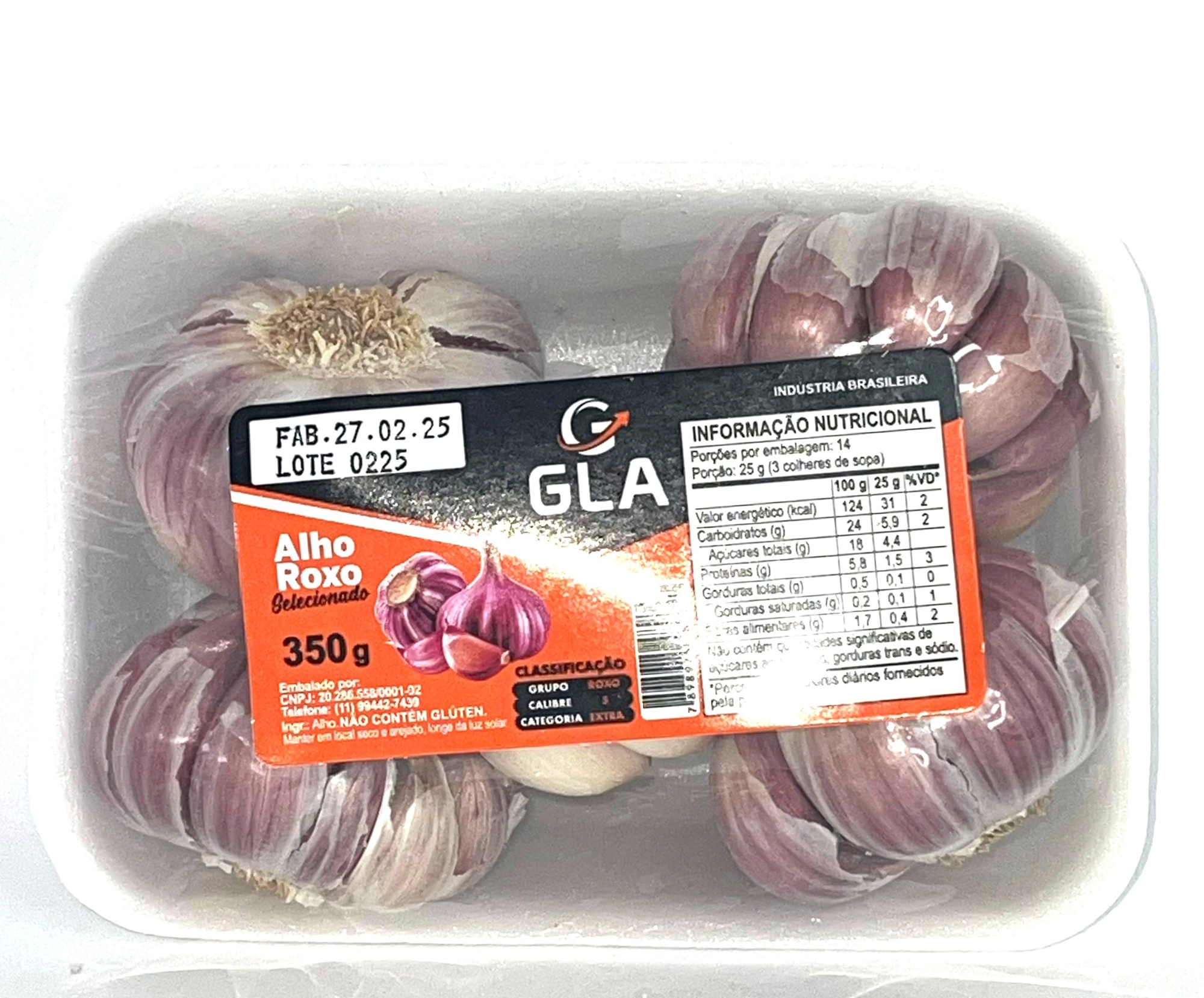 Alho Gla 350g Roxo