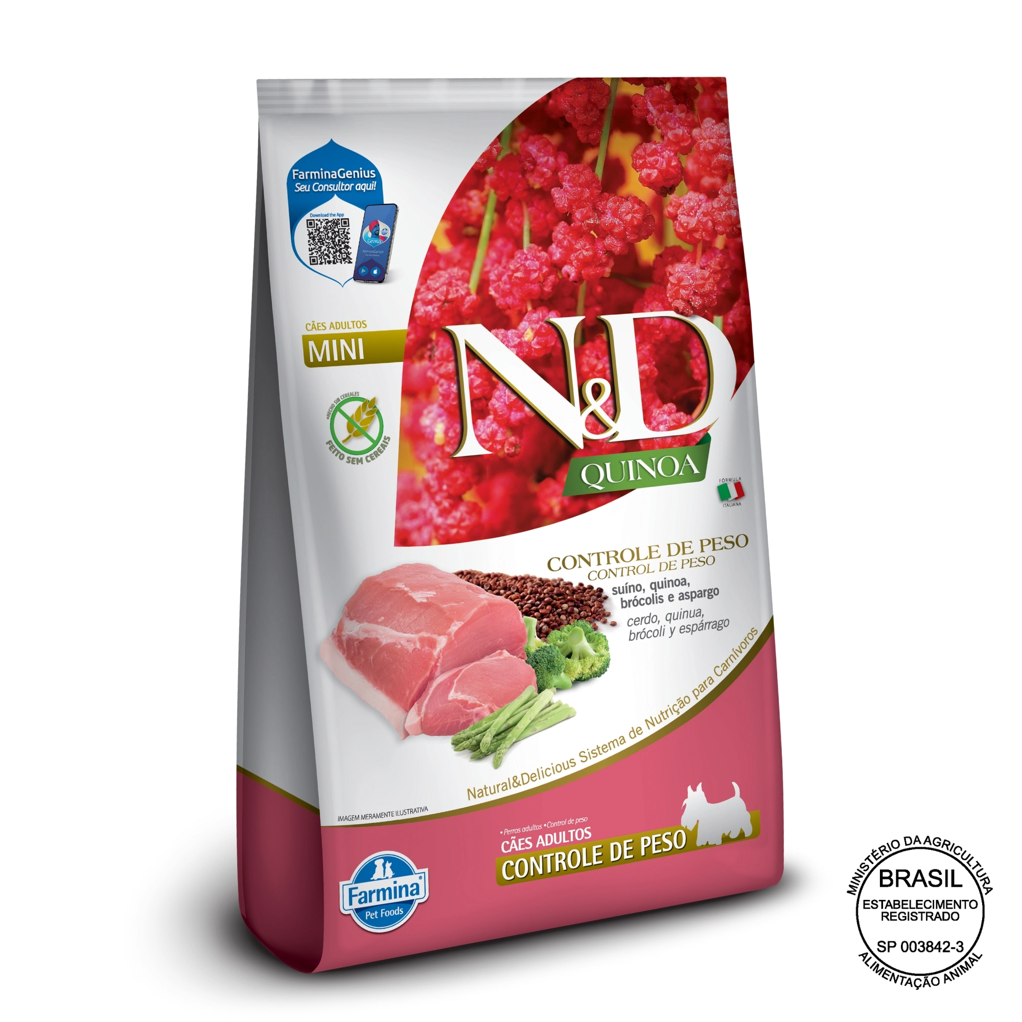 Ned Quinoa Adult Mini Controle Peso Suino 7kg