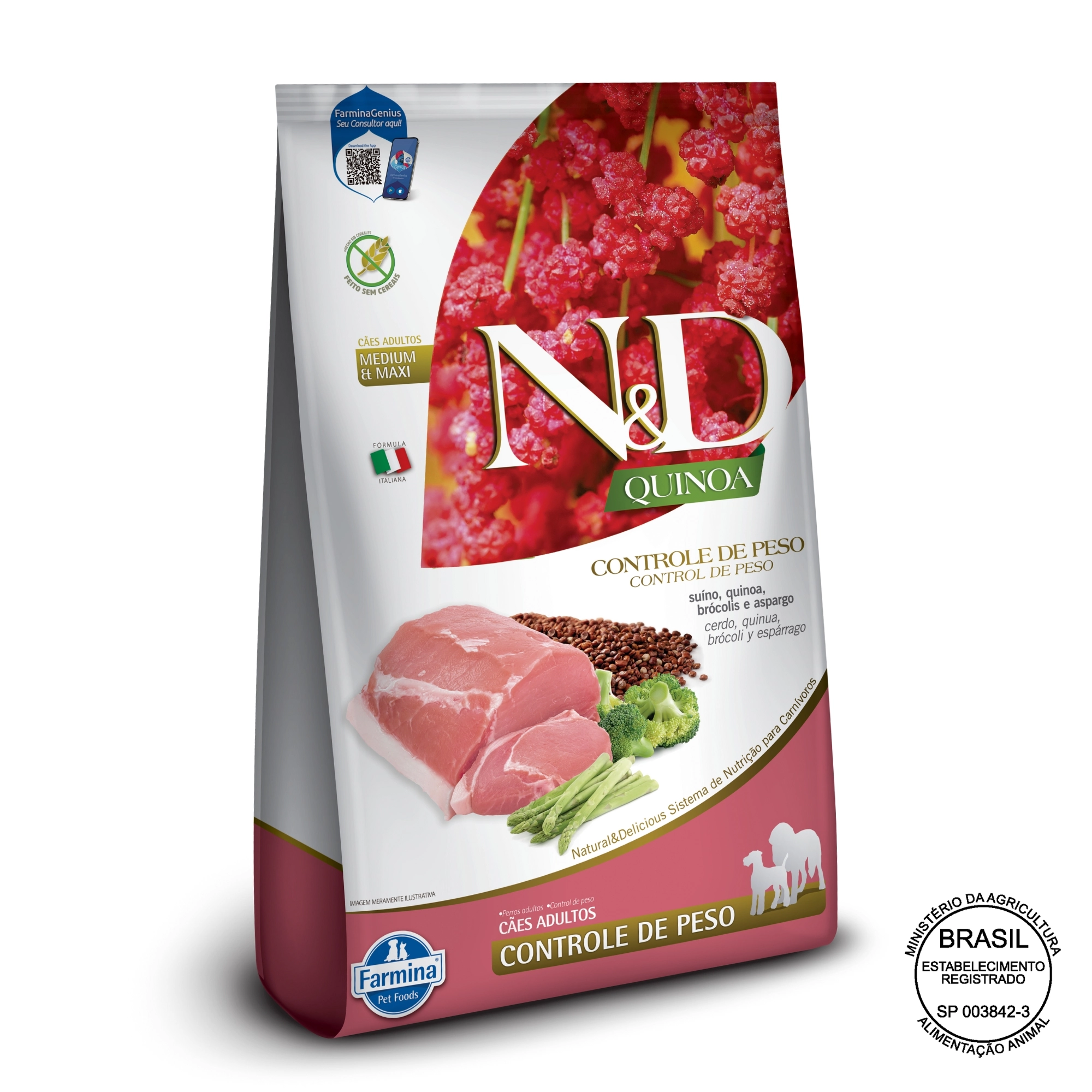 Ned Quinoa Adult Md/mx Cont Peso Suino 10,1kg