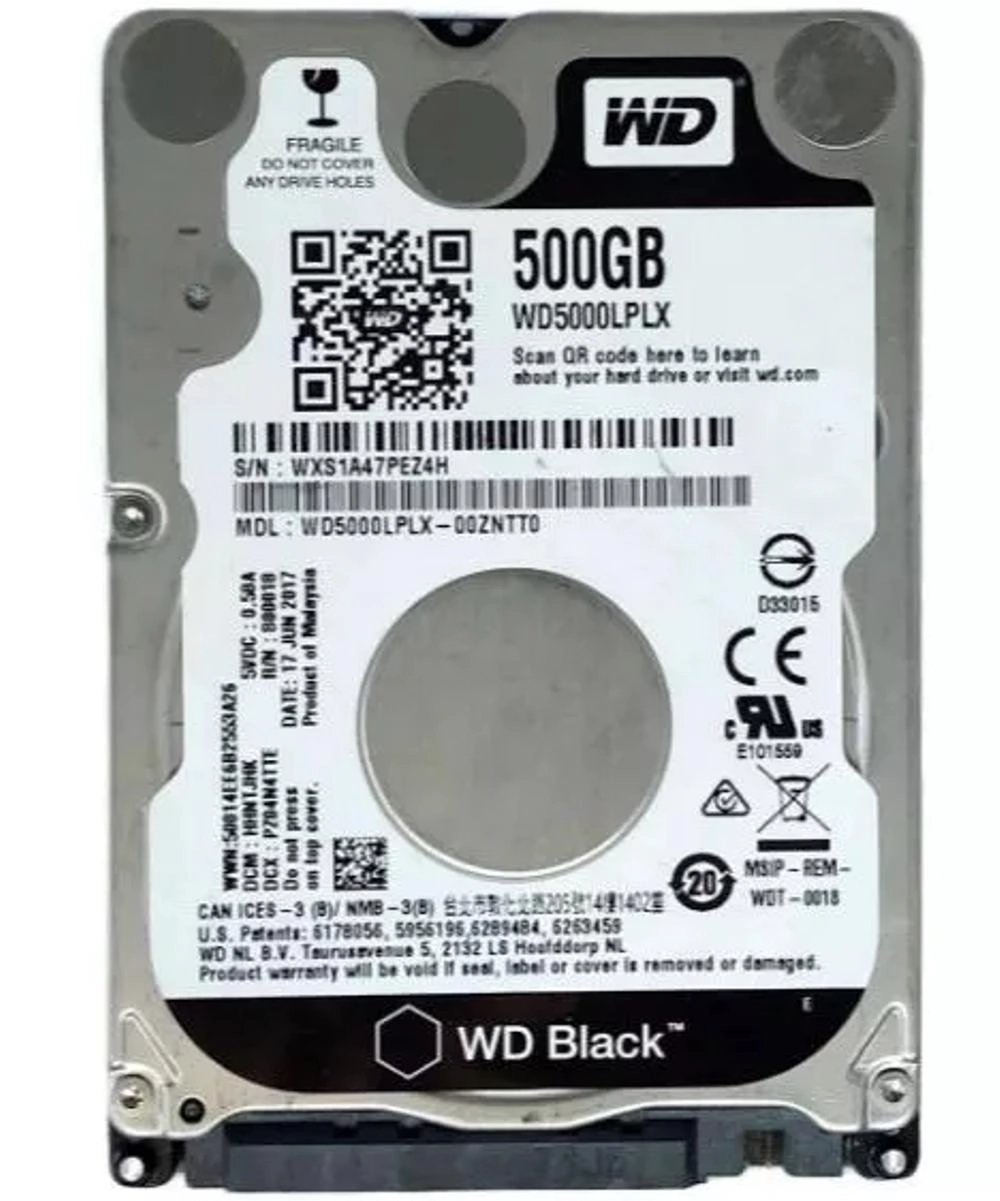 Gravador Hd Disco Rígido Interno 500gb Notebook