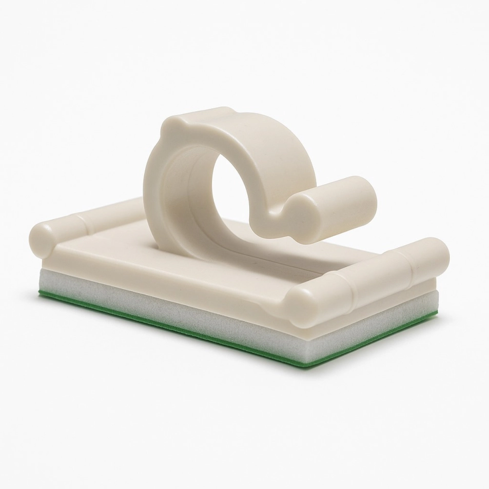 Organizador De Fios Autoadesivo Mz Clip Branco 6mm - 20 Peças