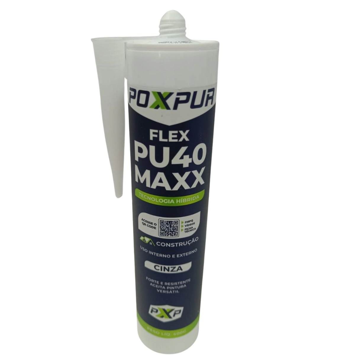 Selante Pu 40 Cinza Flex Maxx Construção 400g - Poxpur