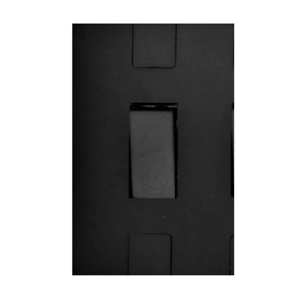 Interruptor 1 Tecla Simples Placa 4x2 Caprice Pluzie Preta