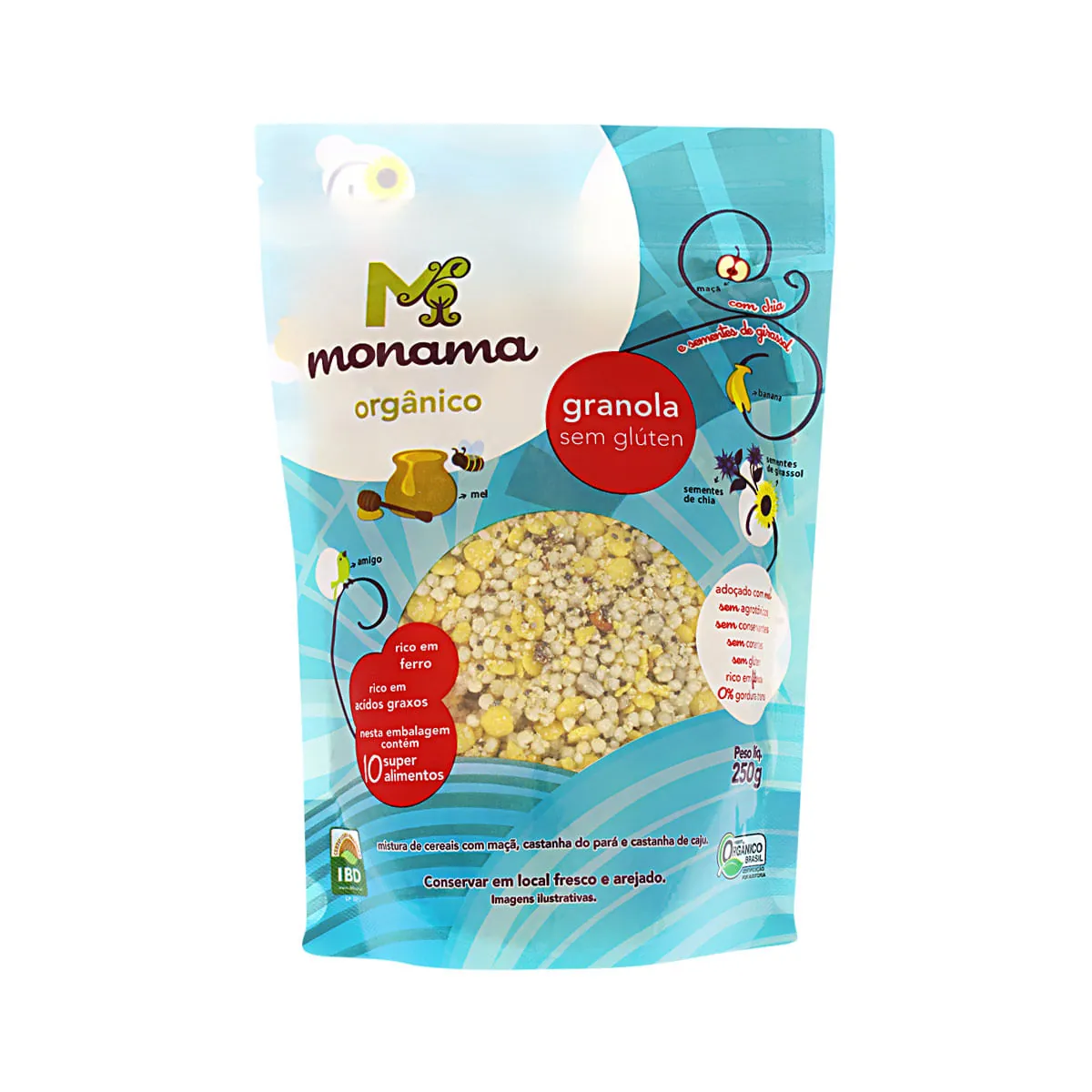 Granola Organica Monama S/ Gluten