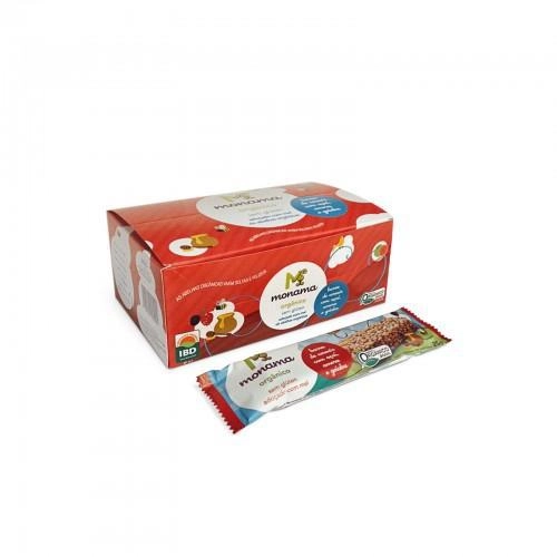 Display Barra De Cereais S/glúten Com Açaí, Amora E Goiaba Orgânica Adoçada Com Mel 12 Unidades