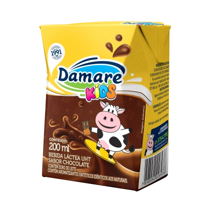 Bebida Lactea Damare Kids 200ml Chocolate