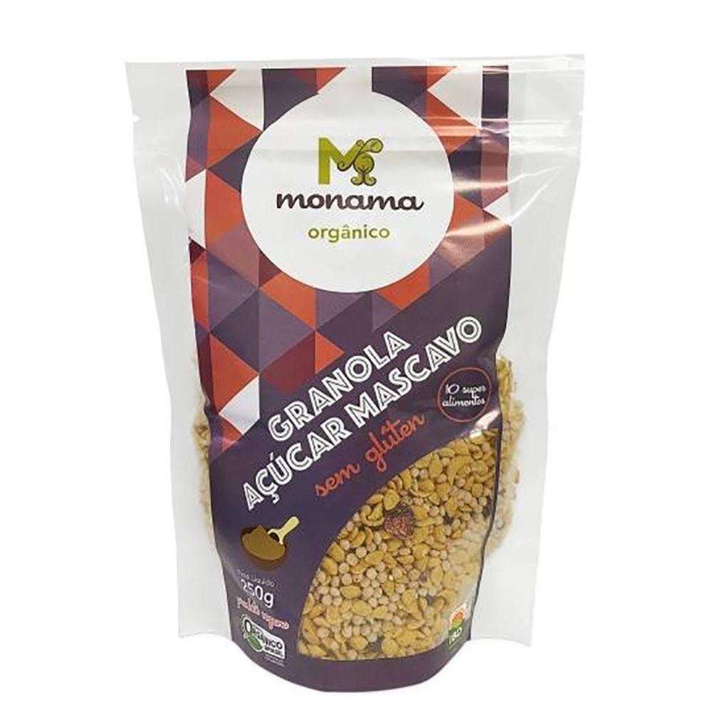 Granola Sem Gluten Mascavo Flocos 250g Monama