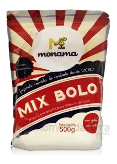 Mistura Pronta Para Bolo Paçoquinha Monama 500g